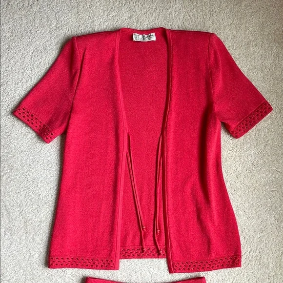 St. John Collection By Marie Gray Vintage Y2K Coord Skirt Set Women’s 2 Salmon - Picture 5 of 16